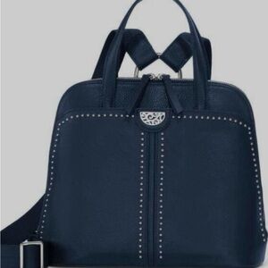 Brighton Collectibles NWT Miles Convertible Backpack crossbody Midnight Blue